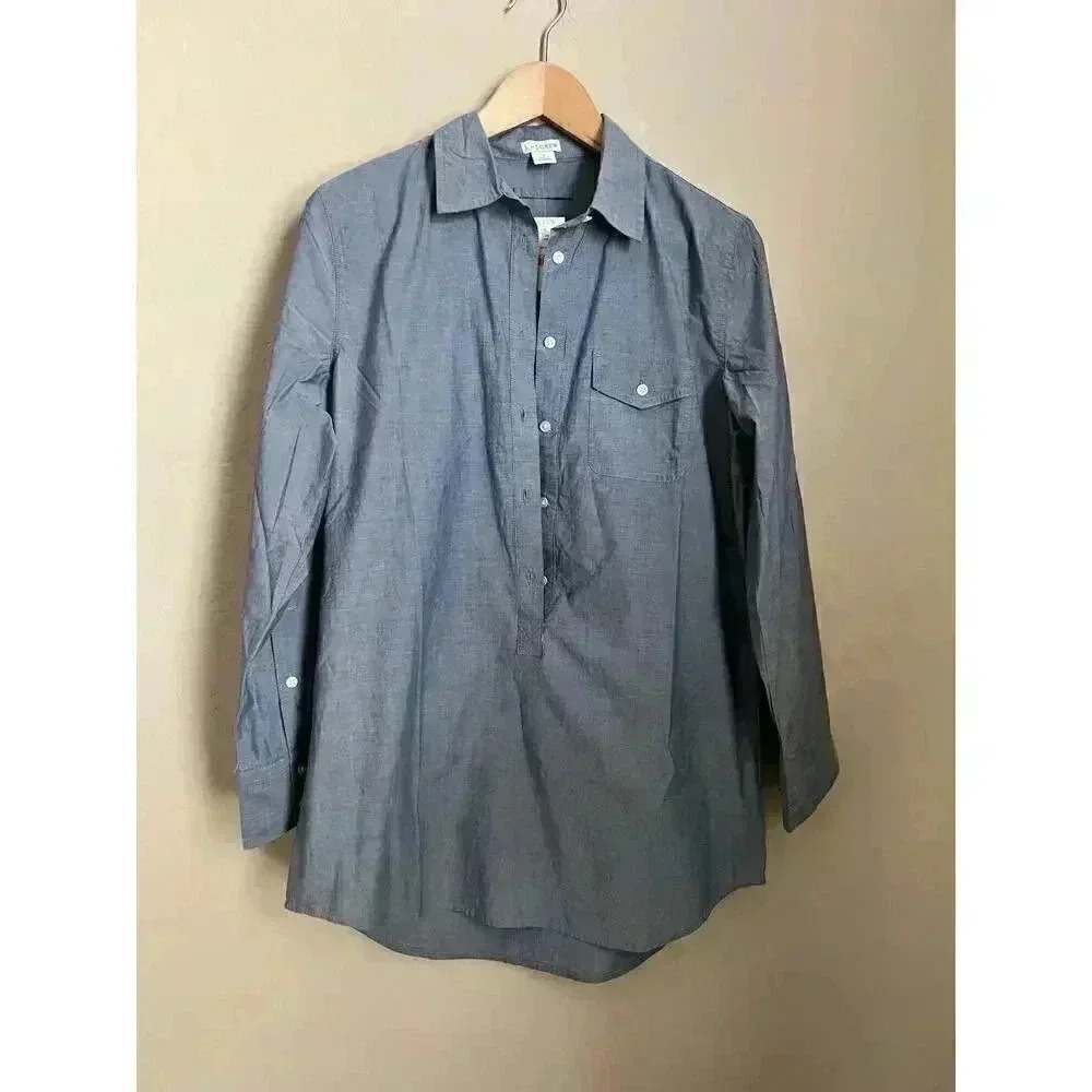 J. Crew Factory Popover Tunic Blue Size‎ Small
